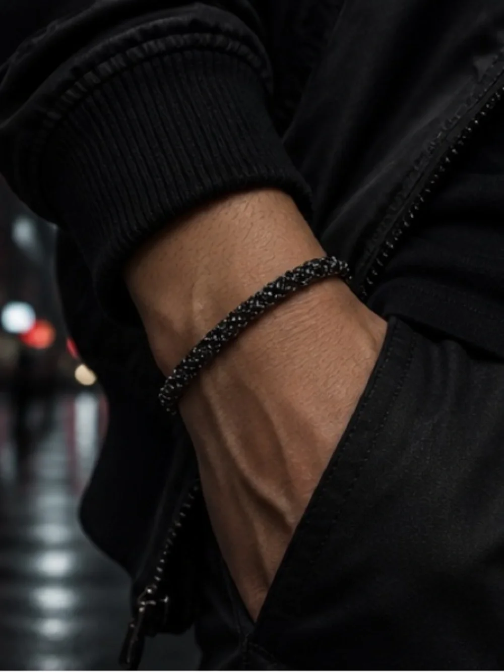 Men’s Black Byzantine Chain Bracelet 8 “ - 9” NEW Unisex